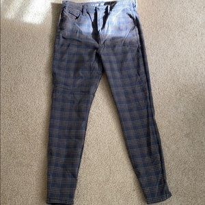 American Eagle Plaid Jeggings